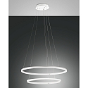 Luminaire à suspension GIOTTO compatible avec Smartluce IP20, satiné, blanche gradable