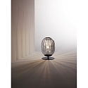 Fabas Luce Table lamp INFINITY, E27, 1x 40W, IP20, gray transparent Fabas Luce Table lamp INFINITY, E27, 1x 40W, IP20, gray transparent