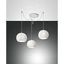 Luminaire  suspension CORVARA 3 flammes, rglable E27 IP20, blanche gradable