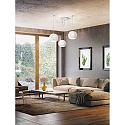 Fabas Luce Luminaire  suspension CORVARA 3 flammes, rglable E27 IP20, blanche gradable