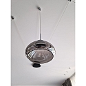 Fabas Luce Luminaire à suspension ARABELLA court, contrôlable par la voix, Smartluce inclus IP20, couleurs fumée, noir gradable Fabas Luce Luminaire à suspension ARABELLA court, contrôlable par la voix, Smartluce inclus IP20, couleurs fumée, noir gradable