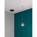 Fabas Luce LED Pendant luminaire ARABELLA, 1x 8W, 3000K, 720lm, IP20, height 350cm max., amber