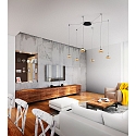 Fabas Luce Luminaire à suspension ARABELLA 6 flammes, contrôlable par la voix, Smartluce inclus IP20, ambre, noir gradable Fabas Luce Luminaire à suspension ARABELLA 6 flammes, contrôlable par la voix, Smartluce inclus IP20, ambre, noir gradable