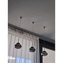 Fabas Luce Luminaire à suspension ARABELLA 6 flammes, contrôlable par la voix, Smartluce inclus IP20, couleurs fumée, noir gradable Fabas Luce Luminaire à suspension ARABELLA 6 flammes, contrôlable par la voix, Smartluce inclus IP20, couleurs fumée, noir gradable