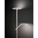 Fabas Luce Plafonnier  REGINA avec spot LED, dimmable IP20, satin, blanche gradable