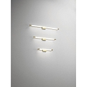 LED Wandleuchte / Spiegelleuchte RAPALLO, IP44, 40cm, 10W 3000K 1150lm, Messing satiniert