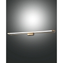 LED Wandleuchte / Spiegelleuchte RAPALLO, IP44, 80cm, 20W 3000K 2240lm, Messing satiniert