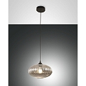 pendant luminaire FIORDALISO E27 IP20, grey, black, transparent, fum