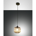 pendant luminaire DOCK E27 IP20, amber, black