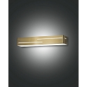 wall luminaire BANNY up / down IP20, brass, satined dimmable