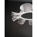 Fabas Luce LED Pendant luminaire SYLVIE, 1x 40W, 3000K, 3200lm, IP20, white, incl. Smartluce Fabas Luce LED Pendant luminaire SYLVIE, 1x 40W, 3000K, 3200lm, IP20, white, incl. Smartluce