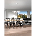 Fabas Luce LED Pendant luminaire SYLVIE, 1x 40W, 3000K, 3200lm, IP20, white, incl. Smartluce Fabas Luce LED Pendant luminaire SYLVIE, 1x 40W, 3000K, 3200lm, IP20, white, incl. Smartluce