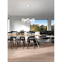 Fabas Luce LED Pendant luminaire SYLVIE, 1x 40W, 3000K, 3200lm, IP20, white Fabas Luce LED Pendant luminaire SYLVIE, 1x 40W, 3000K, 3200lm, IP20, white