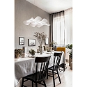 Fabas Luce LED Pendant luminaire SYLVIE, 1x 30W, 3000K, 2700lm, IP20, white, incl. Smartluce Fabas Luce LED Pendant luminaire SYLVIE, 1x 30W, 3000K, 2700lm, IP20, white, incl. Smartluce