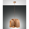 Luminaire à suspension PEVERO E27 IP20, bois