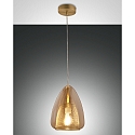 Pendant luminaire BRITTON, E27, IP20, Smartluce compatible, amber