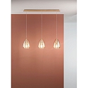 Pendant luminaire BRITTON, E27, IP20, Smartluce compatible, 3 flames