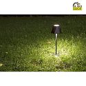 Fabas Luce Lampe rechargeable KATY avec variateur tactile IP54, noir  gradable