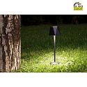 Fabas Luce Lampe rechargeable KATY avec variateur tactile IP54, noir  gradable