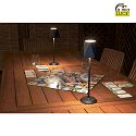 Fabas Luce Lampe rechargeable KATY avec variateur tactile IP54, noir  gradable