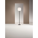 Fabas Luce Floor lamp DOMIZIA, E27, IP20, black / white