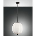 Pendant luminaire DOMIZIA 32, Smartluce compatible, E27, IP20, black