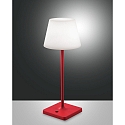 Lampe rechargeable ADAM avec variateur tactile IP44, rouge gradable
