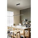 Fabas Luce pendant luminaire LING up / down, with touch dimmer IP20, black dimmable