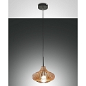 pendant luminaire BUDELLI E27 IP20, amber, black