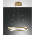 pendant luminaire PALAU IP20, gold, mat dimmable