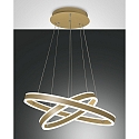pendant luminaire PALAU IP20, gold, mat dimmable