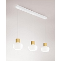 Luci a sospesione KINO 3-Lampadine, lang IP20, bianco dimmerabile