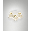 ceiling luminaire KINO 3 flames IP20, white dimmable