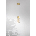 Luci a sospesione LAPO 1-Lampadina IP20, oro dimmerabile