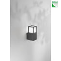 Fabas Luce outdoor wall luminaire SMUK E27 IP54, dark grey