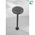 Fabas Luce Luce solare del dissuasore PALMER con sensore IP54, grigio scuro