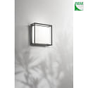 Fabas Luce Applique da esterno GLAMMY E27 IP54, grigio scuro