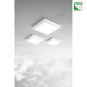 Fabas Luce outdoor ceiling luminaire GIAN IP54, white
