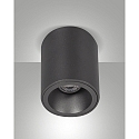 Luminaire de surface GUAMO rond GU10 IP20, noir gradable