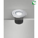 Fabas Luce floor recessed luminaire IRVING 2 IP67, stainless steel