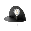 wall luminaire NIT E27 IP20, black matt