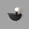 Faro wall luminaire NIT E27 IP20, black matt