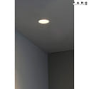 Faro Plafonnier encastré FRESH GU10 IP20, blanc mat
