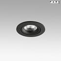 Faro Apparecchio da incasso a soffitto NAIS LED IP23, nero