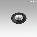 Faro Plafonnier encastré NAIS LED IP23, noir