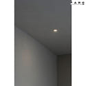 Apparecchio da incasso a soffitto FRESH GU10 IP44, nero opaco