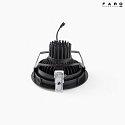 Faro LED Einbaudownlight OPTIC 56°, 18-25W, 3000K, 2260-2990lm, IP23, schwarz