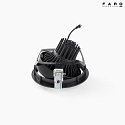 Faro LED Einbaudownlight OPTIC 56°, 18-25W, 3000K, 2260-2990lm, IP23, schwarz