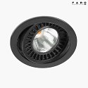 Faro LED Einbaudownlight OPTIC 56°, 18-25W, 3000K, 2260-2990lm, IP23, schwarz