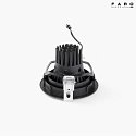 Faro ceiling recessed luminaire MINI-OPTIC LED IP23, black